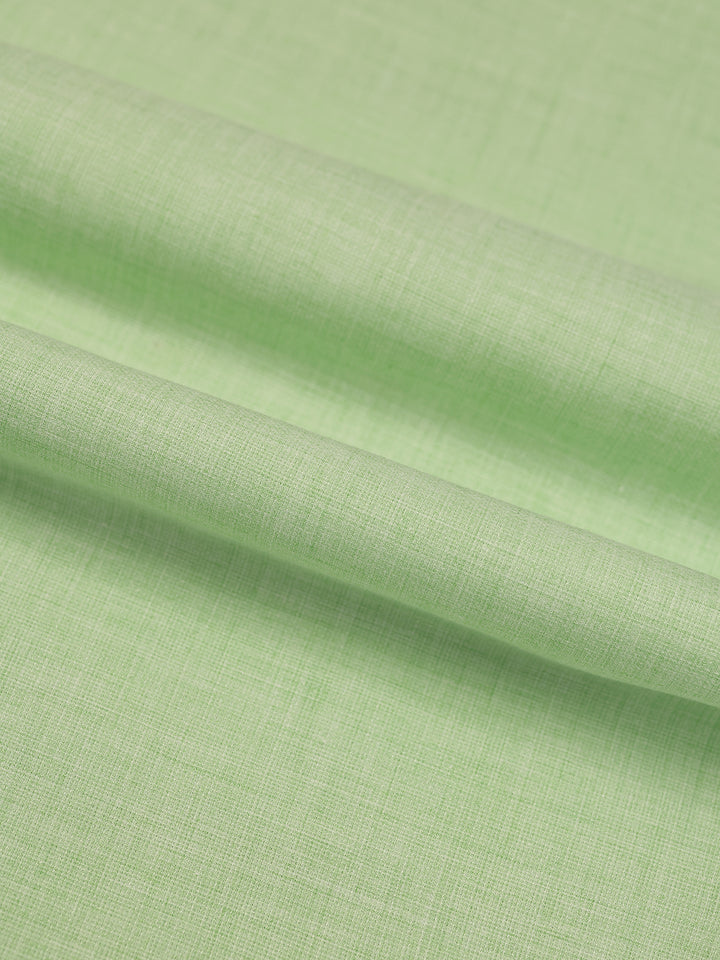 Mens Plain Cotton Linen Lime Green Color Shirting Linen Leaf