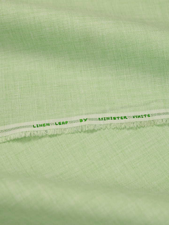 Mens Plain Cotton Linen Lime Green Color Shirting Linen Leaf