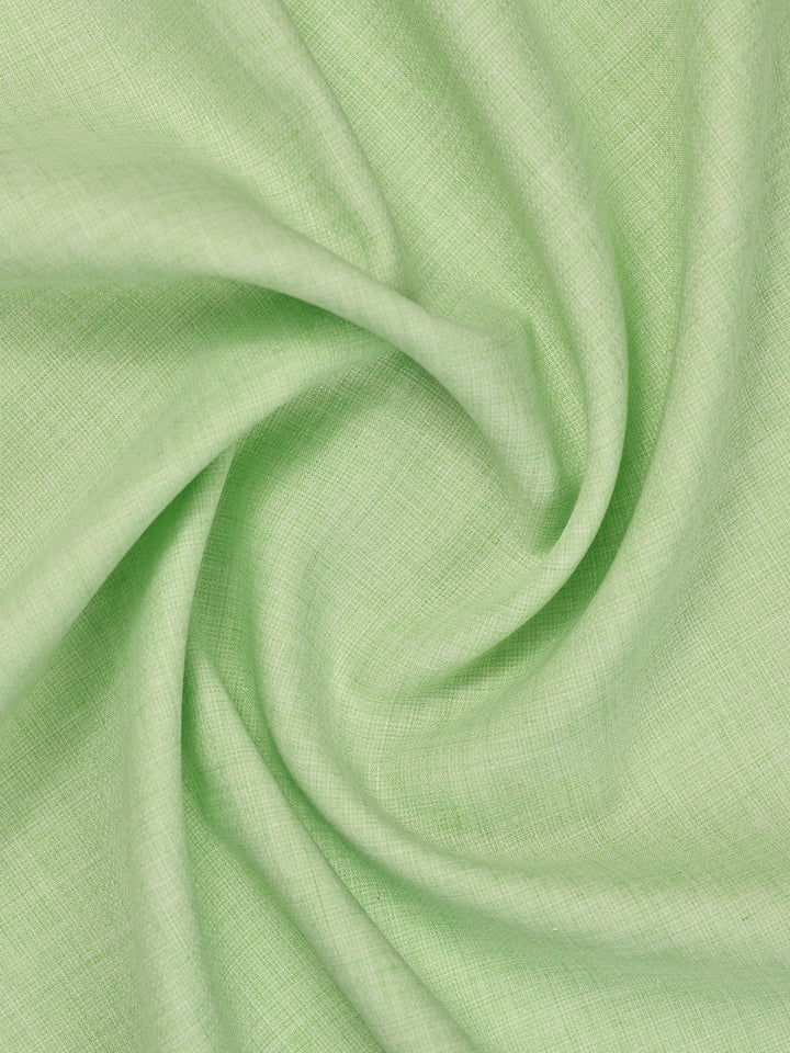 Mens Plain Cotton Linen Lime Green Color Shirting Linen Leaf