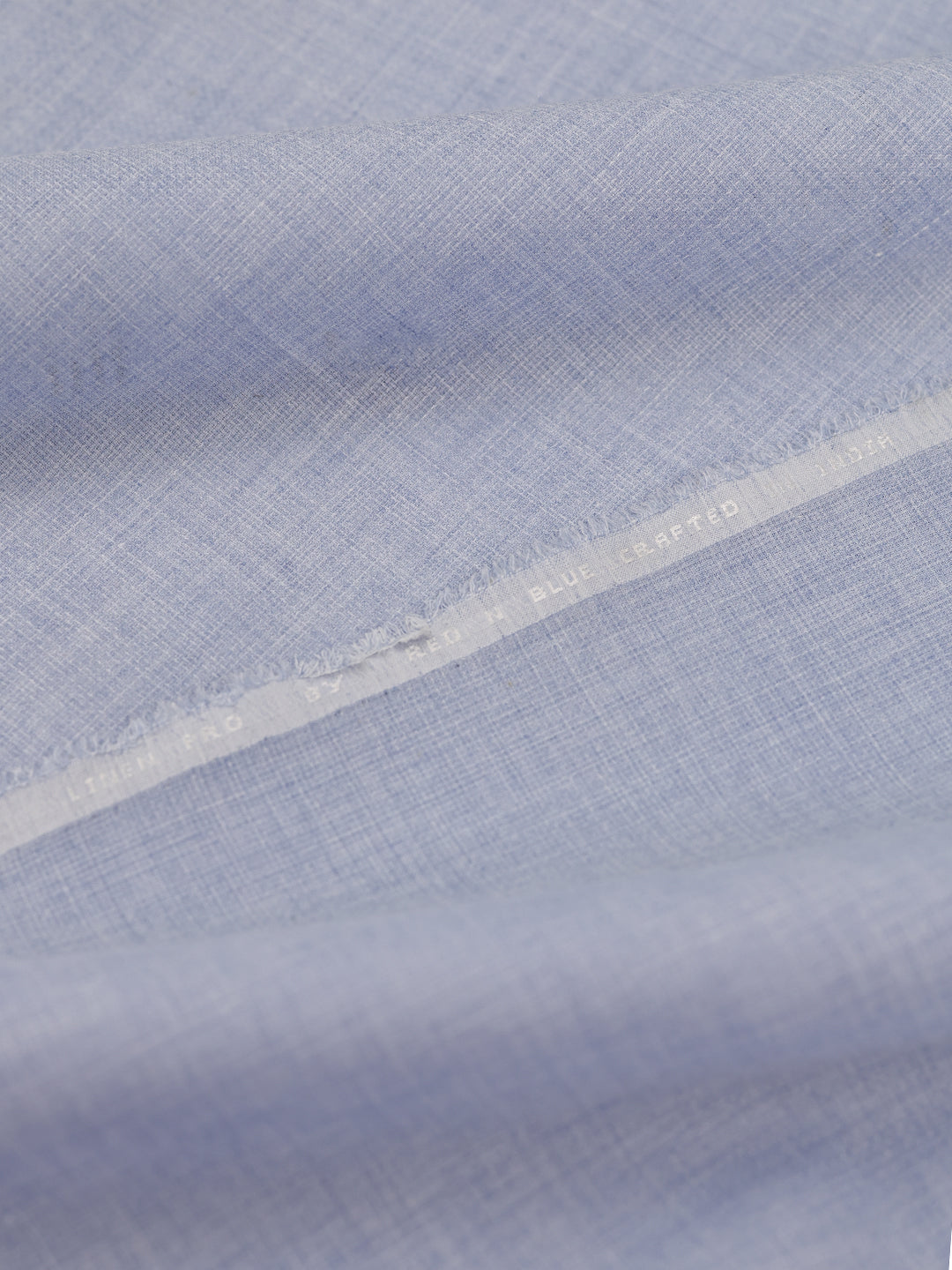 Mens Plain Cotton Linen Blue Color Shirting Linen Leaf