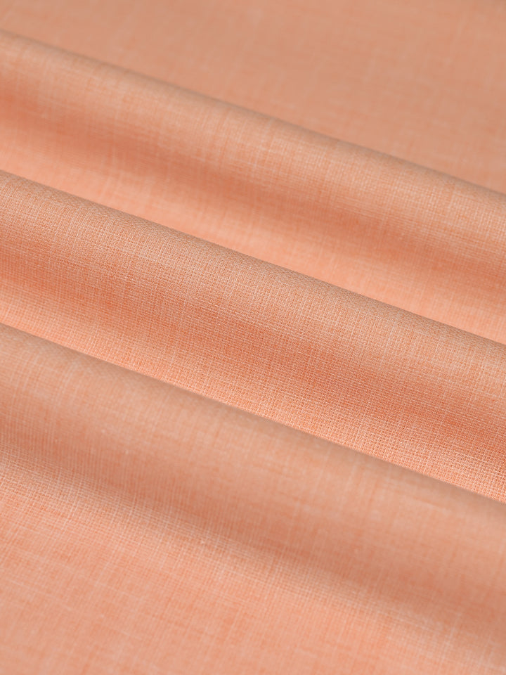 Mens Plain Cotton Linen Orange Color Shirting Linen Leaf