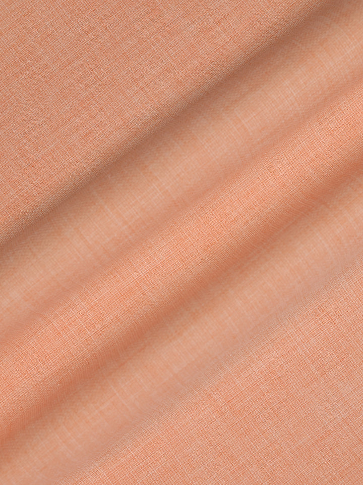 Mens Plain Cotton Linen Orange Color Shirting Linen Leaf