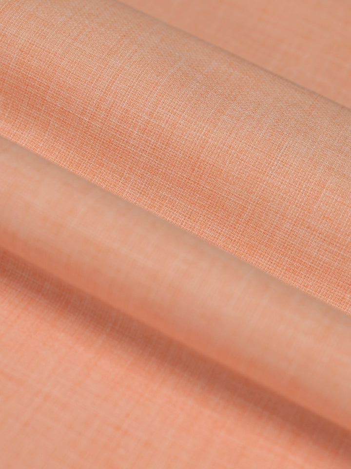 Mens Plain Cotton Linen Orange Color Shirting Linen Leaf