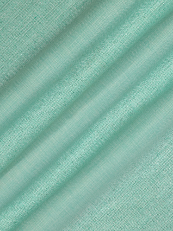 Mens Plain Cotton Linen Sky Blue Color Shirting Linen Leaf