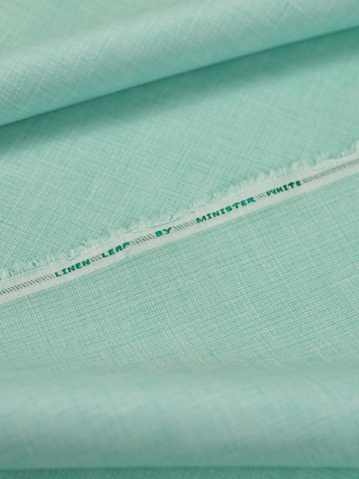 Mens Plain Cotton Linen Sky Blue Color Shirting Linen Leaf