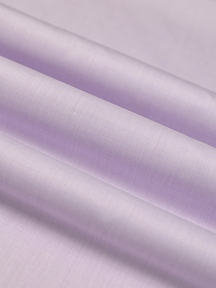 Mens Plain Cotton Blend Lavender Color Shirting Feel Touch
