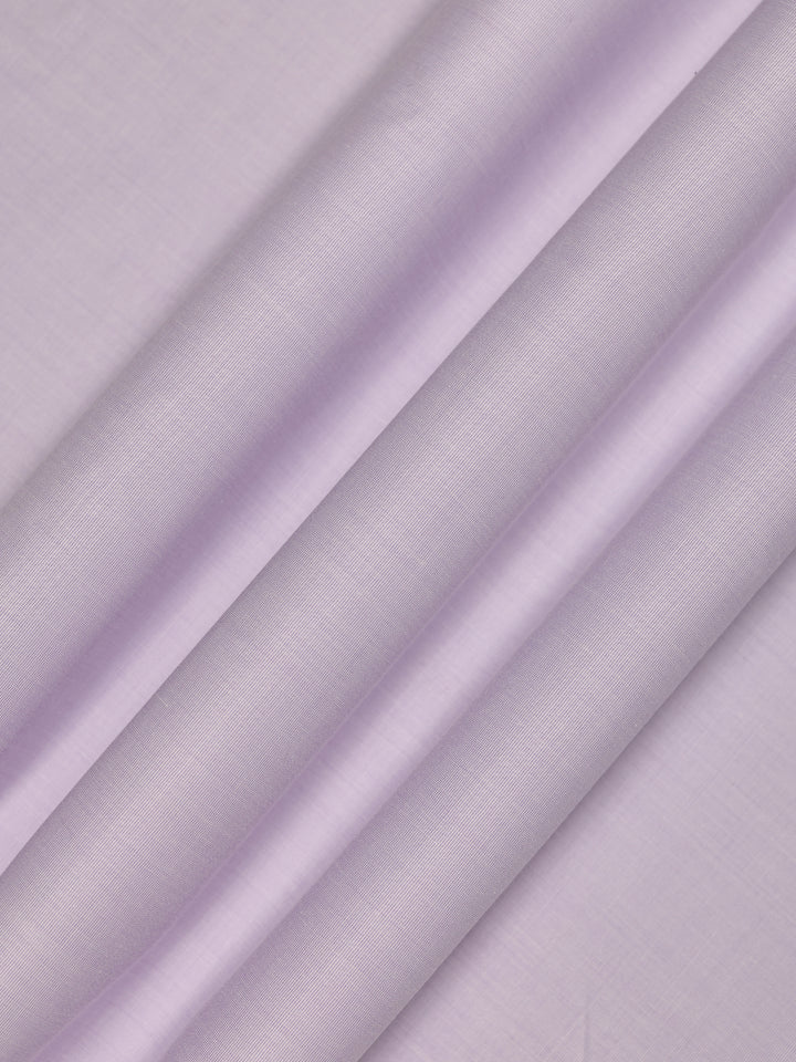 Mens Plain Cotton Blend Lavender Color Shirting Feel Touch