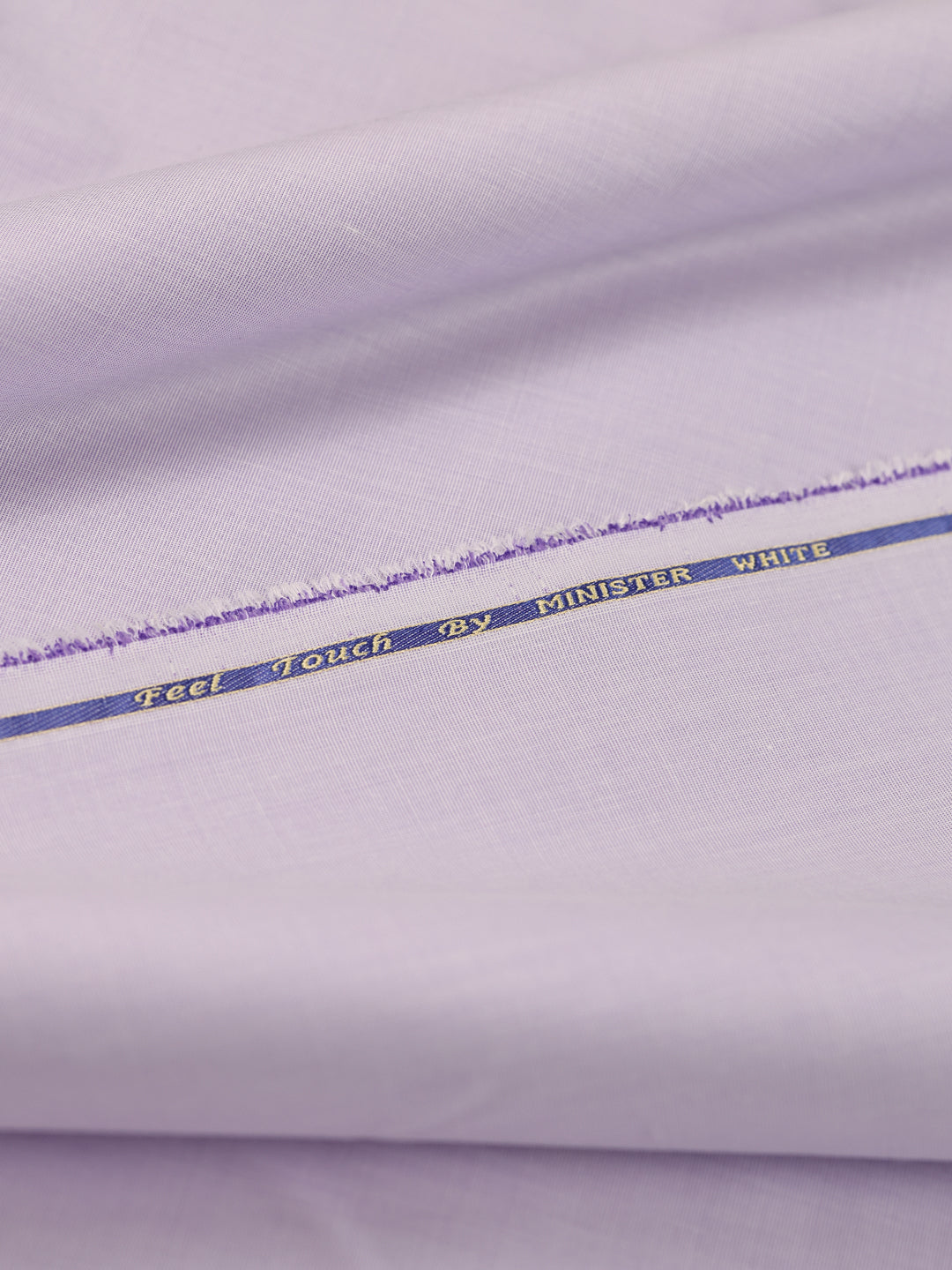 Mens Plain Cotton Blend Lavender Color Shirting Feel Touch