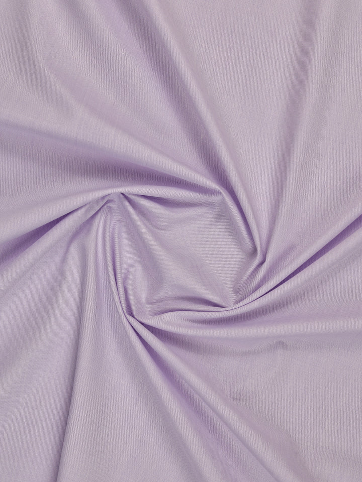 Mens Plain Cotton Blend Lavender Color Shirting Feel Touch
