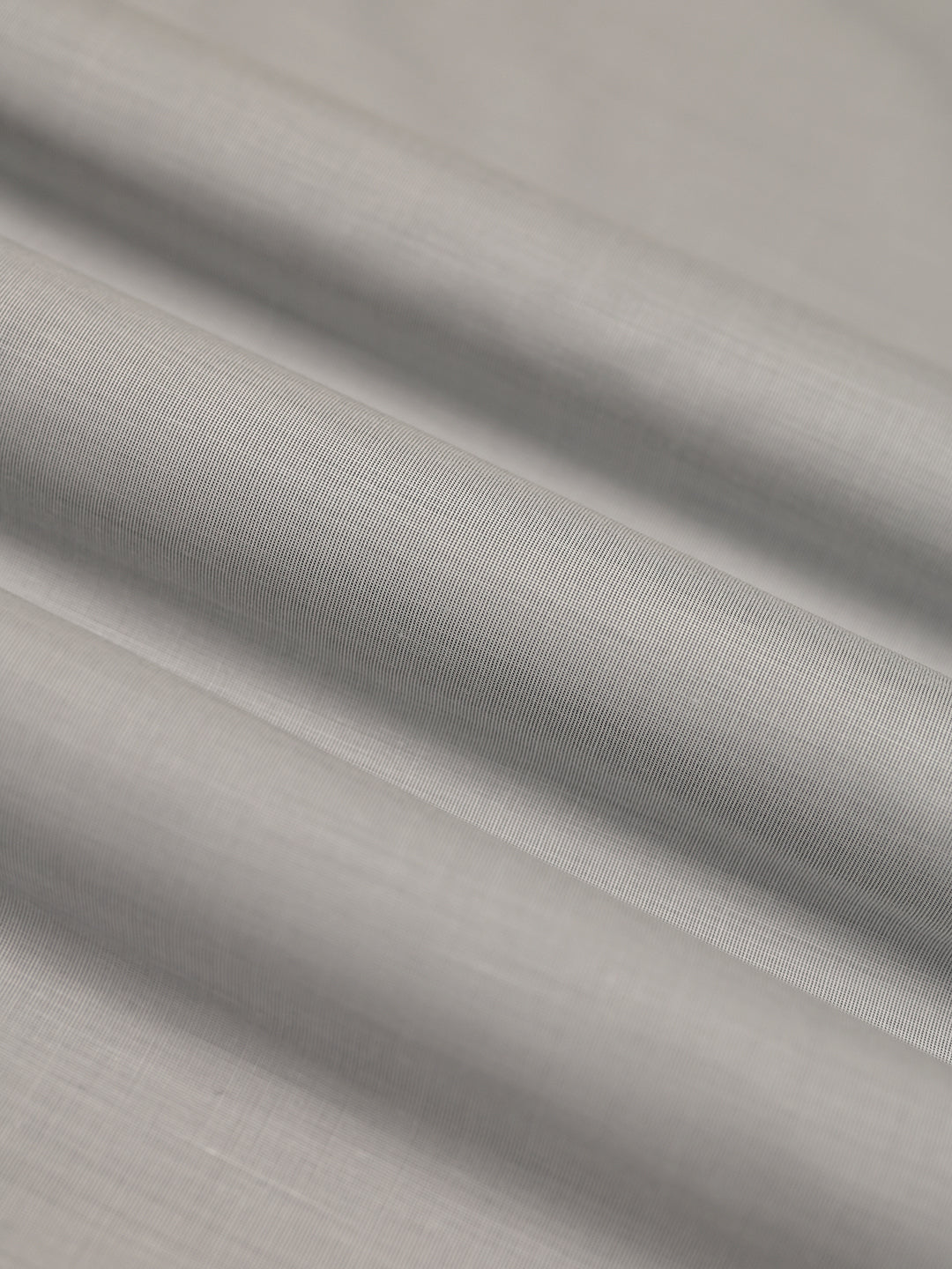 Mens Plain Cotton Blend Ash Grey Color Shirting Feel Touch