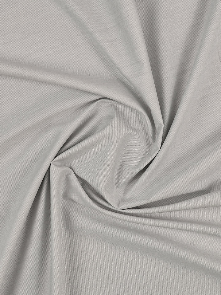Mens Plain Cotton Blend Ash Grey Color Shirting Feel Touch