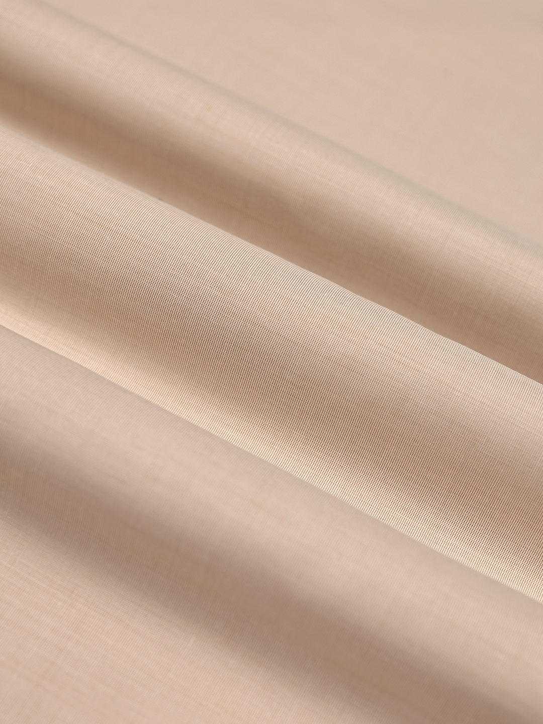 Mens Plain Cotton Blend Cream Color Shirting Feel Touch