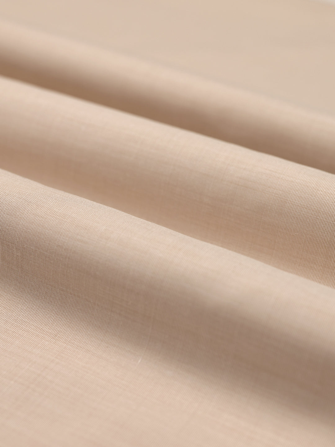Mens Plain Cotton Blend Cream Color Shirting Feel Touch