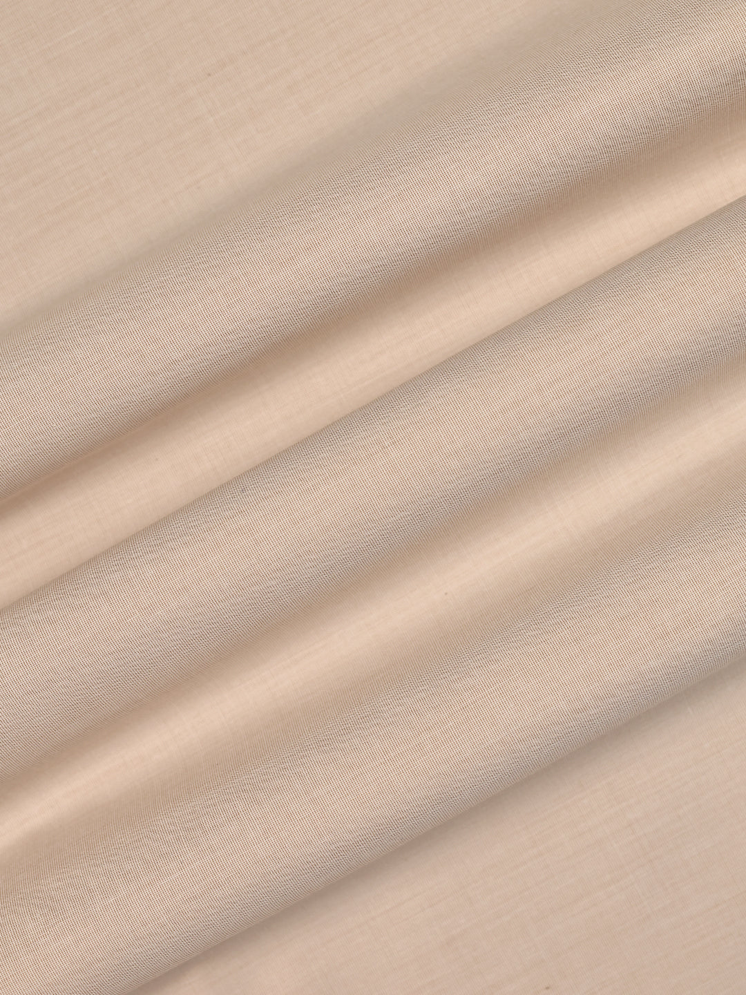 Mens Plain Cotton Blend Cream Color Shirting Feel Touch