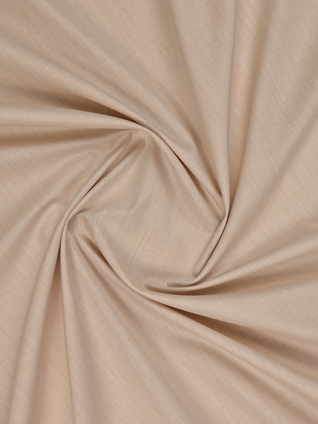 Mens Plain Cotton Blend Cream Color Shirting Feel Touch
