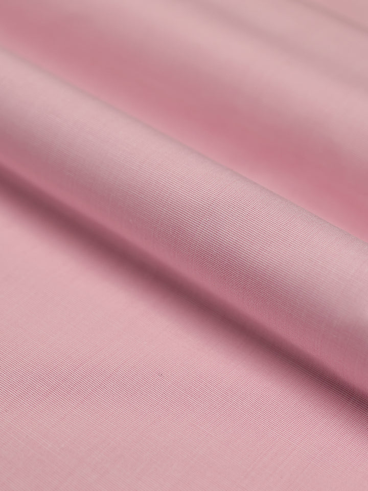 Mens Plain Cotton Blend Pink Color Shirting Feel Touch