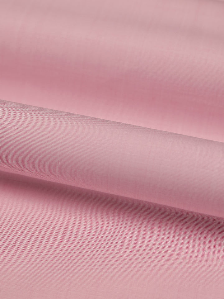 Mens Plain Cotton Blend Pink Color Shirting Feel Touch