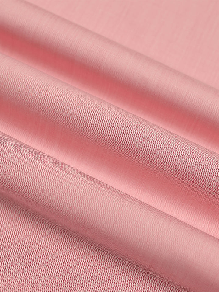 Mens Plain Cotton Blend Peach Color Shirting Feel Touch
