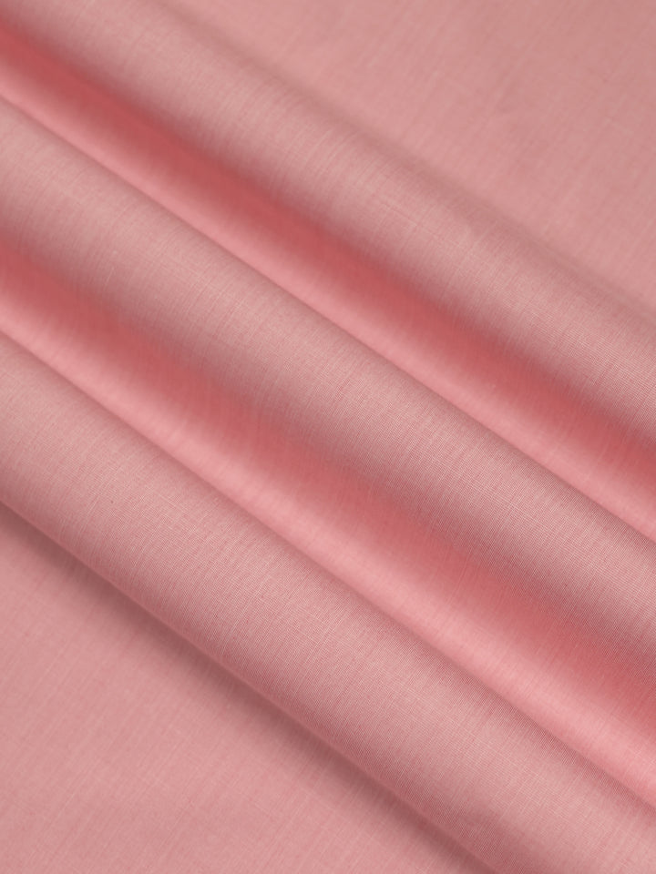 Mens Plain Cotton Blend Peach Color Shirting Feel Touch