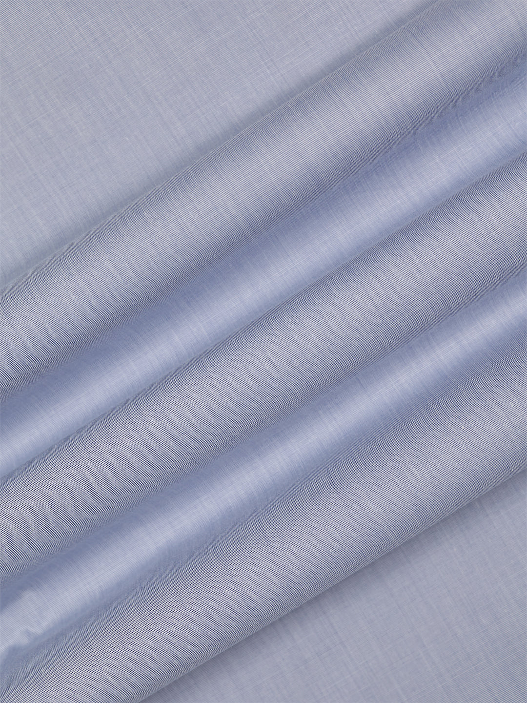 Mens Plain Cotton Blend Blue Color Shirting Feel Touch