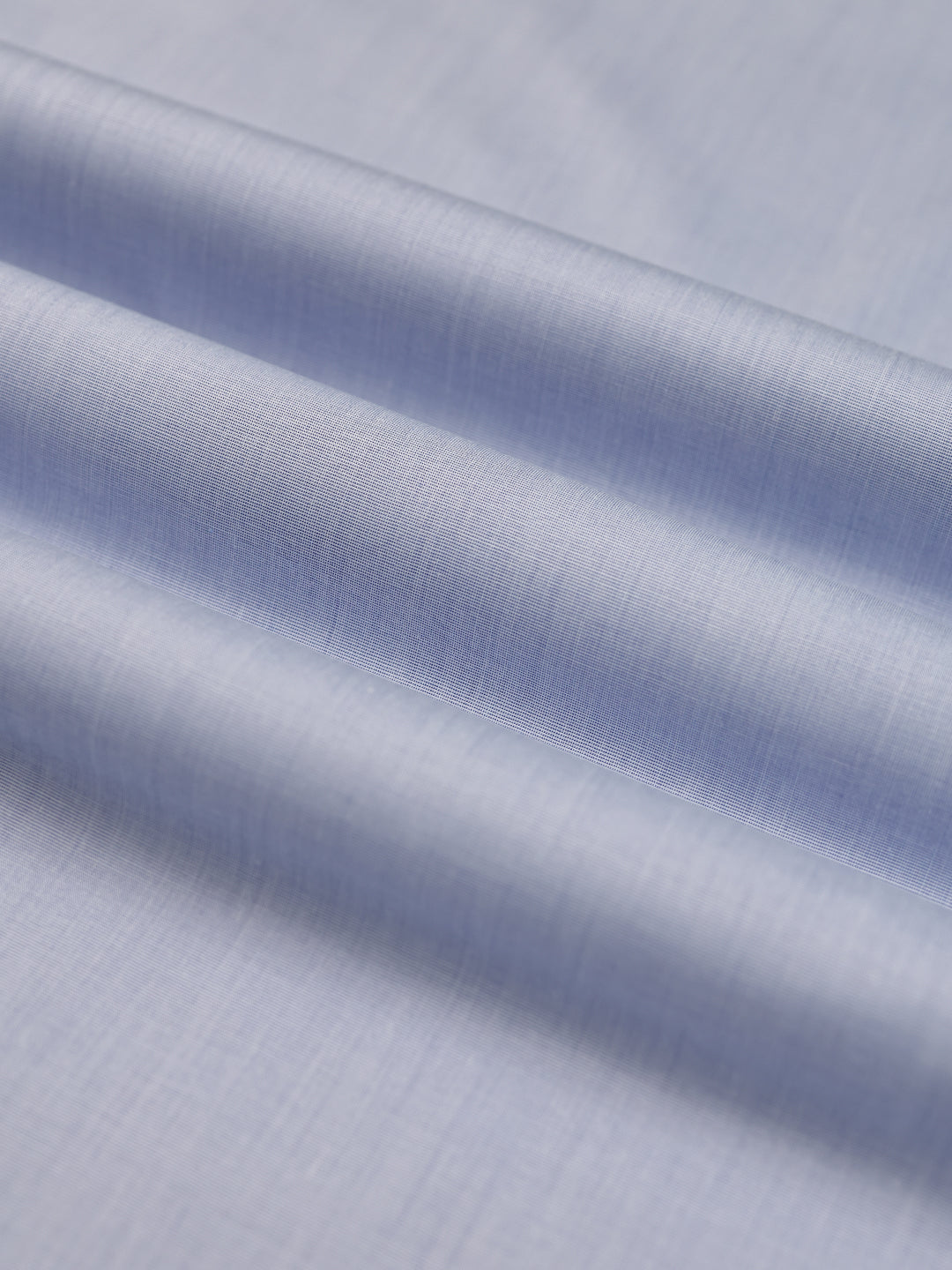 Mens Plain Cotton Blend Blue Color Shirting Feel Touch