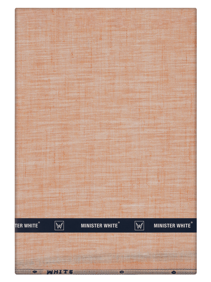 Men's Plain Linen Slub Peach Color Shirting Beetal