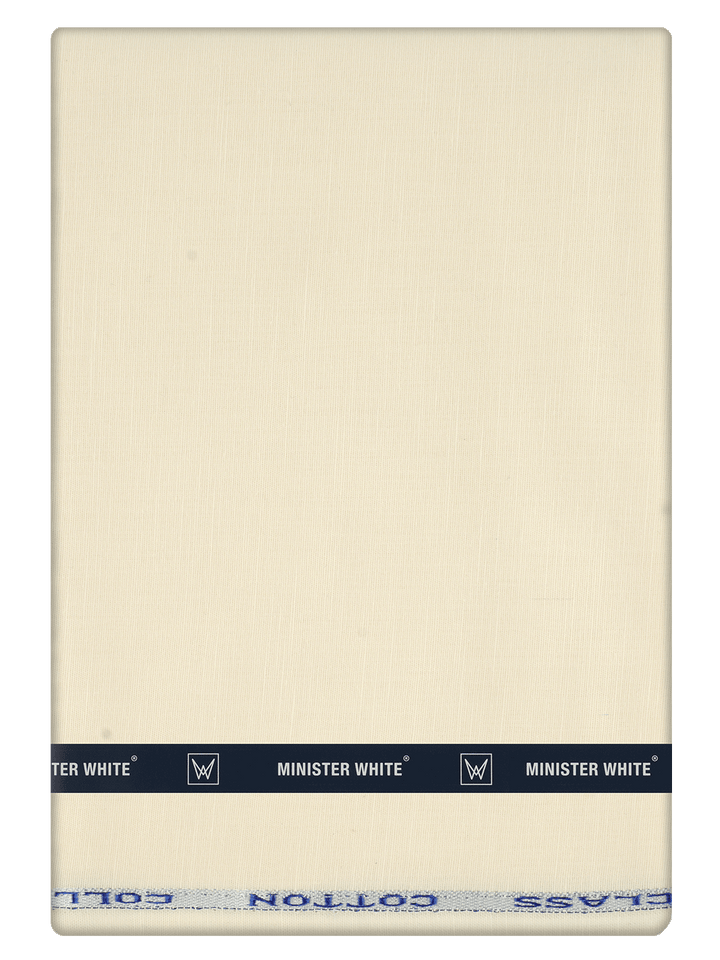 Men's Plain Cotton Linen Light Yellow Color Shirting Spider Linen