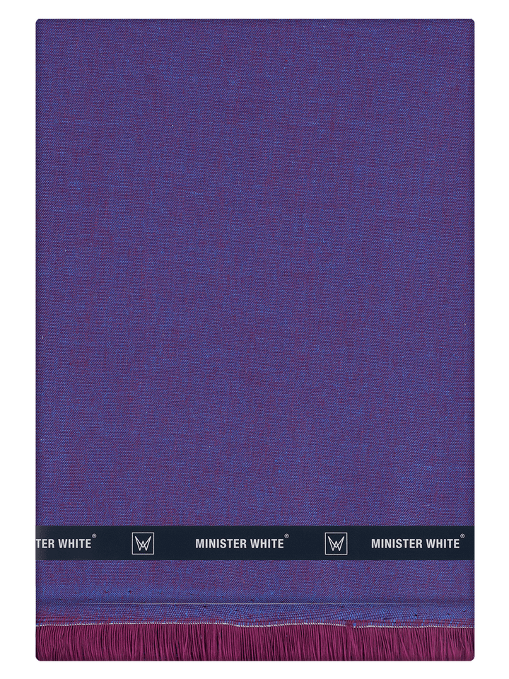 Men's Plain Giza Cotton Violet Color Shirt Fabric Carmy