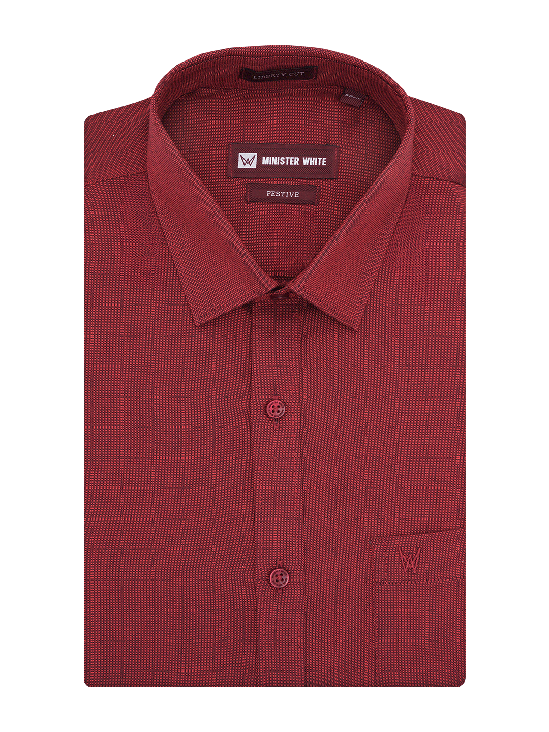 Mens Cotton Regular Fit Maroon Colour Shirt Festive