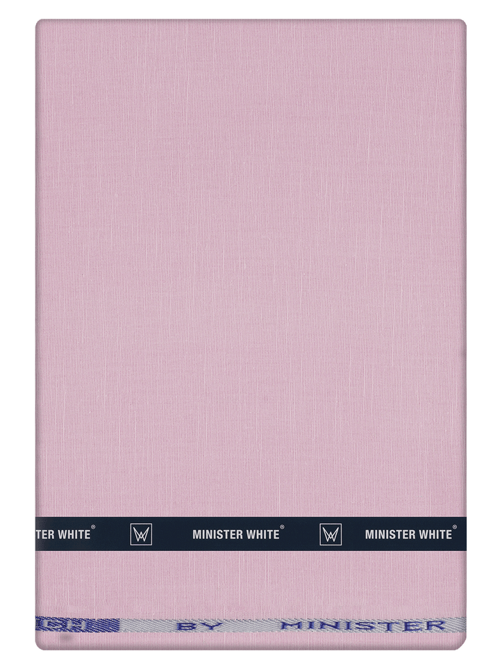 Men's Plain Cotton Linen Pink Color Shirt Fabric Spider Linen