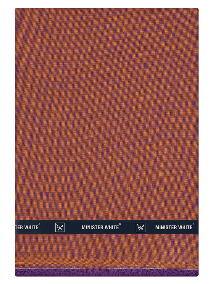 Men's Plain Giza Cotton Brown Color Shirt Fabric Carmy