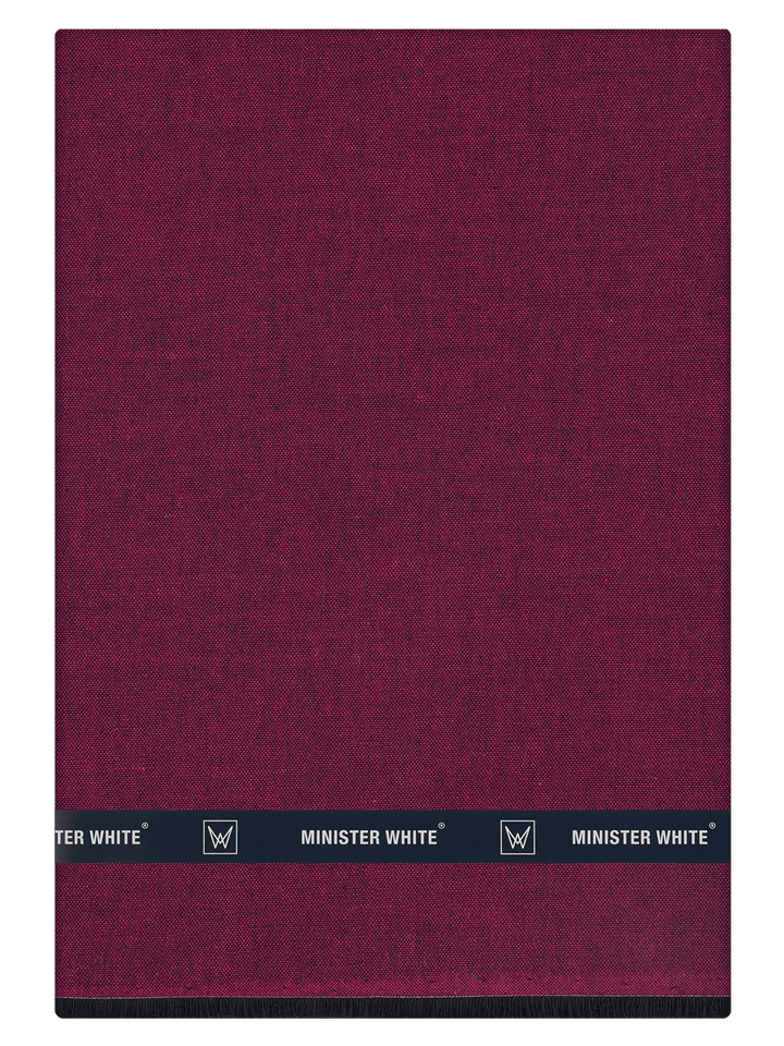 Men's Plain Giza Cotton Maroon Color Shirt Fabric Carmy