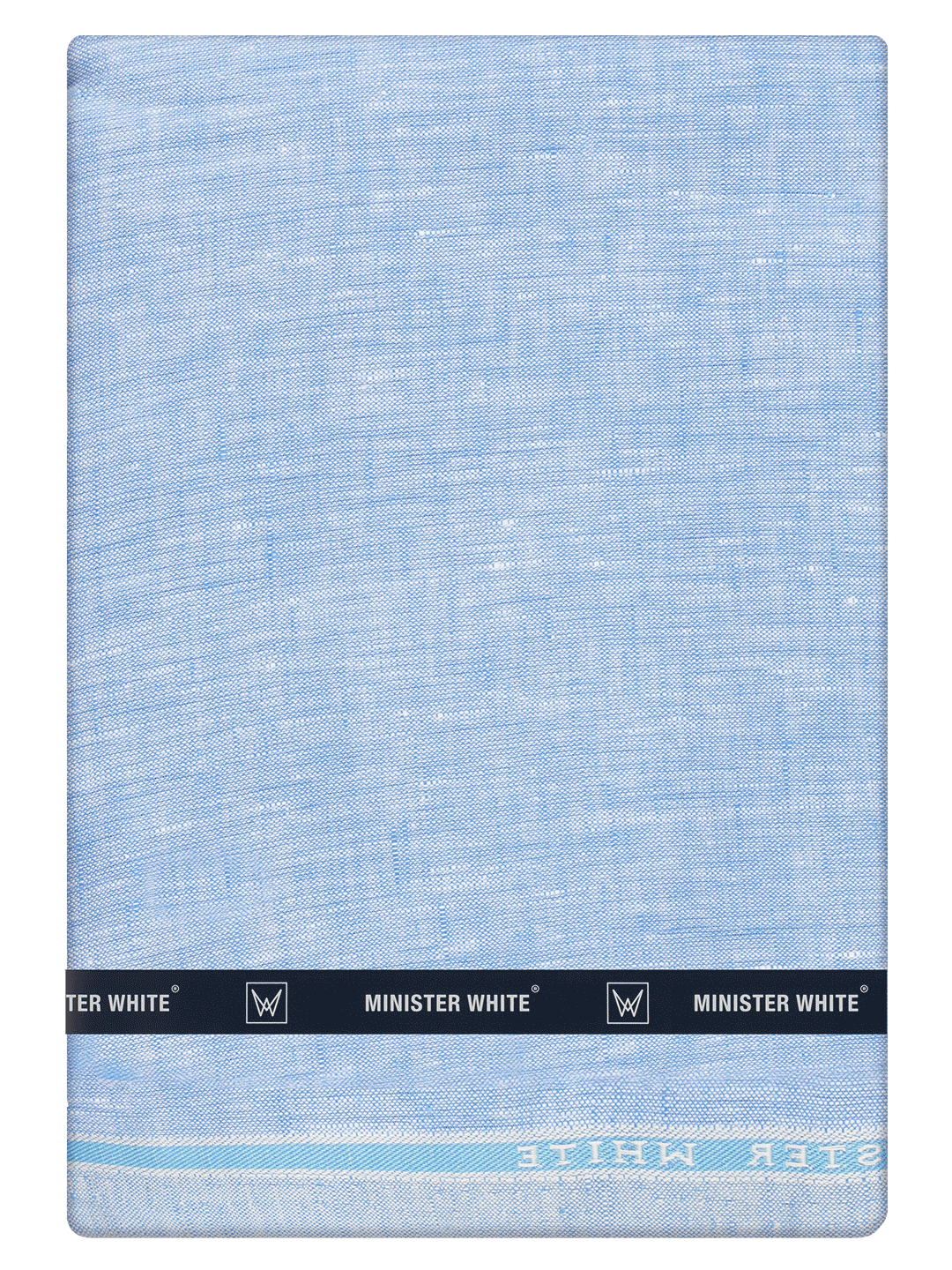 Men's Plain Pure Linen Blue Color Shirt Fabric - Trivoli Linen