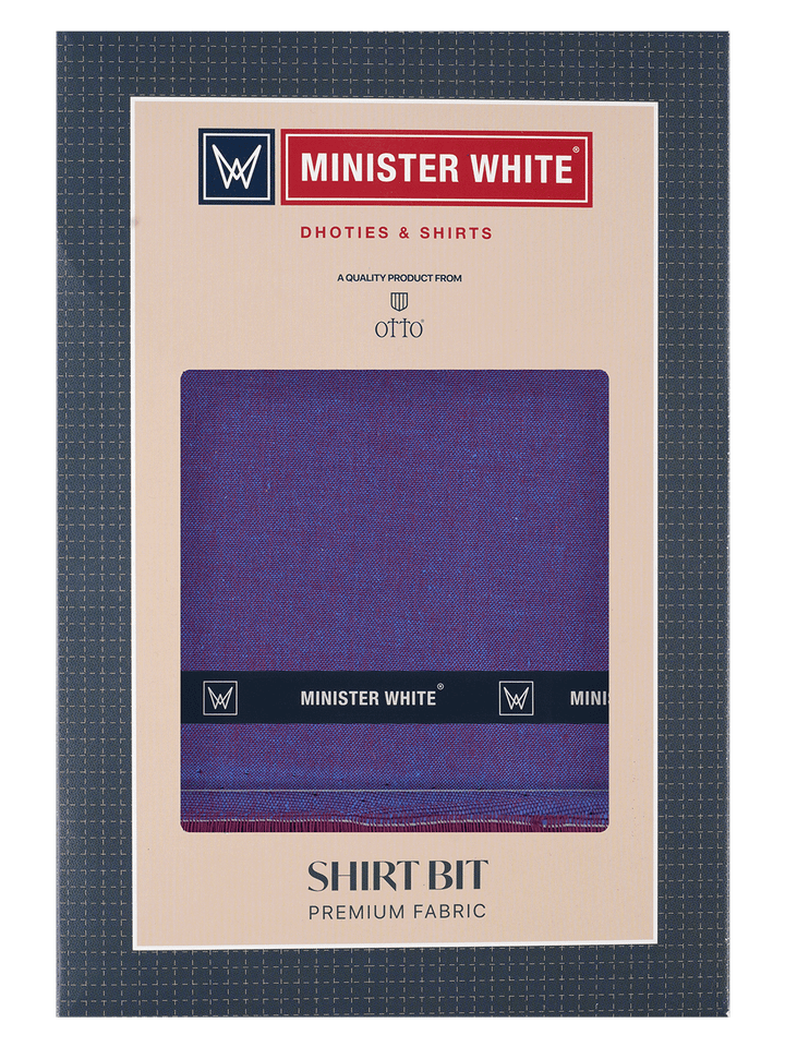 Men's Plain Giza Cotton Violet Color Shirt Fabric Carmy
