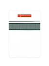 Men’s White Cotton Single Layer Dhoti with Bottle Green Fancy Border True Value