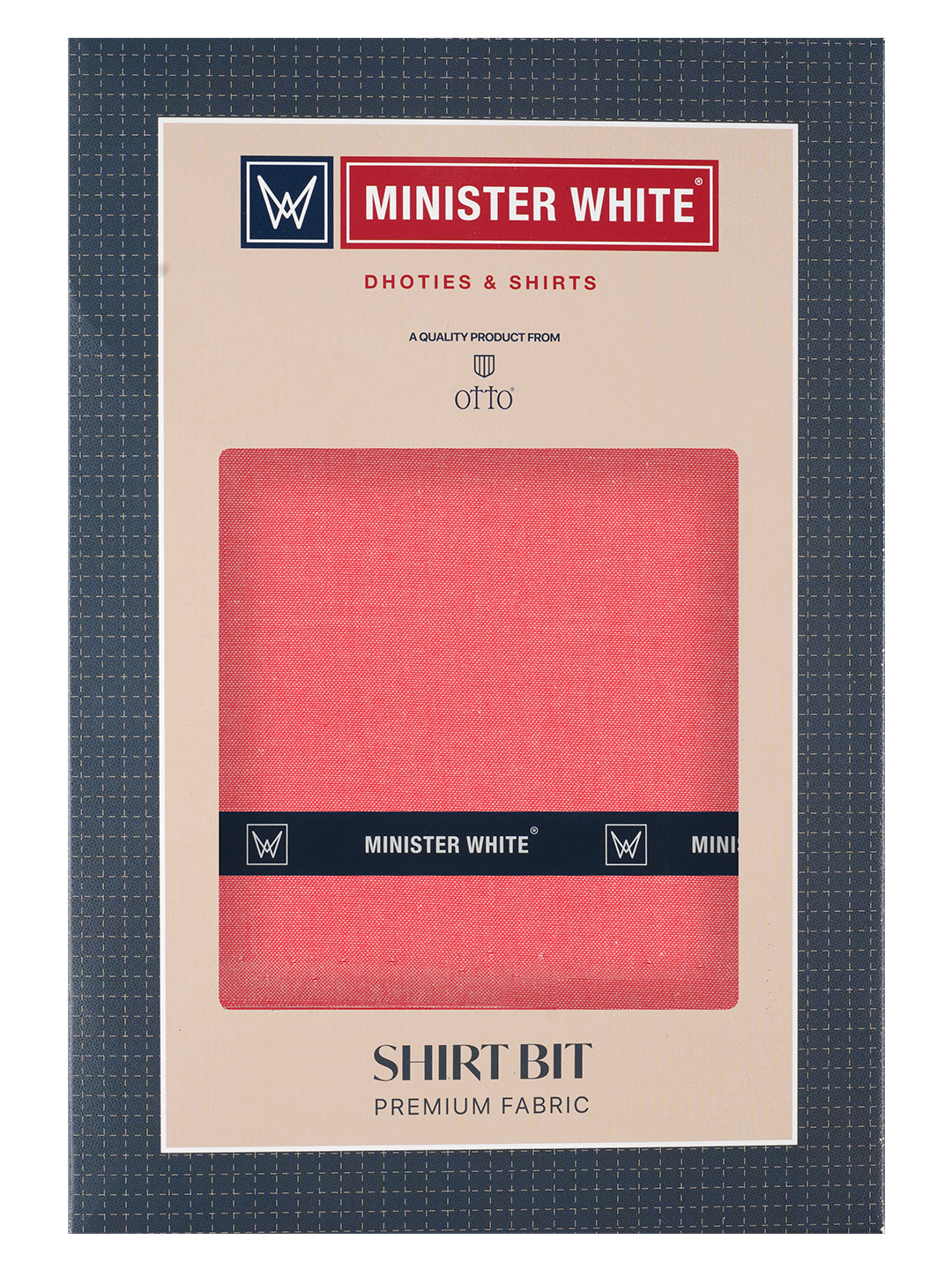 Men's Plain Giza Cotton Coral Color Shirt Fabric Carmy