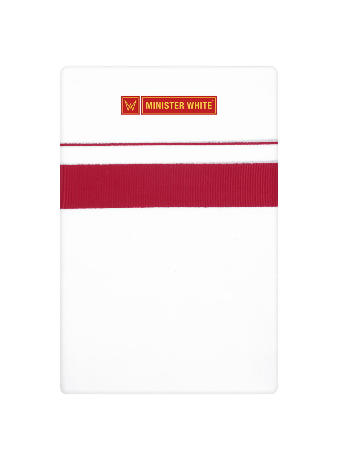 Men’s White Cotton Single Layer Dhoti with Red Fancy Border Janatha
