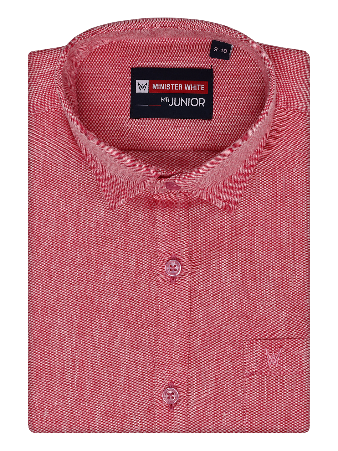 Boys Half Sleeves Pink Color Shirt by Minister White