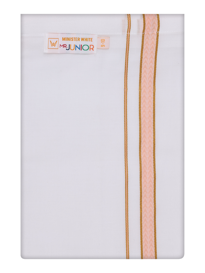 Boys Cotton Flexi Dhoti by Minister White