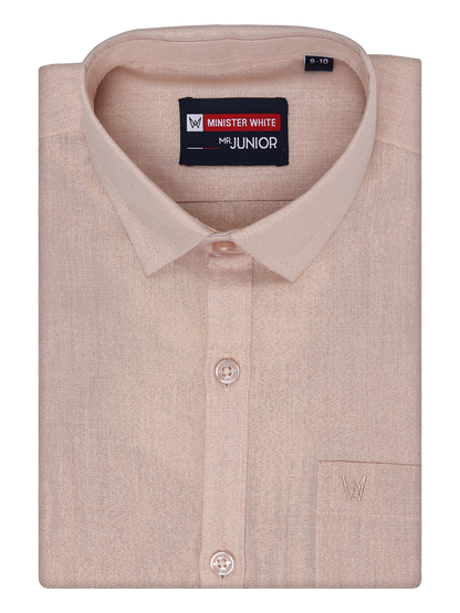 Boys Tissue Copper Colour Shirt by Minister White