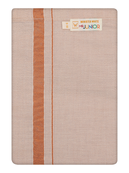 Boys Tissue Copper Colour Dhoti by Minister White