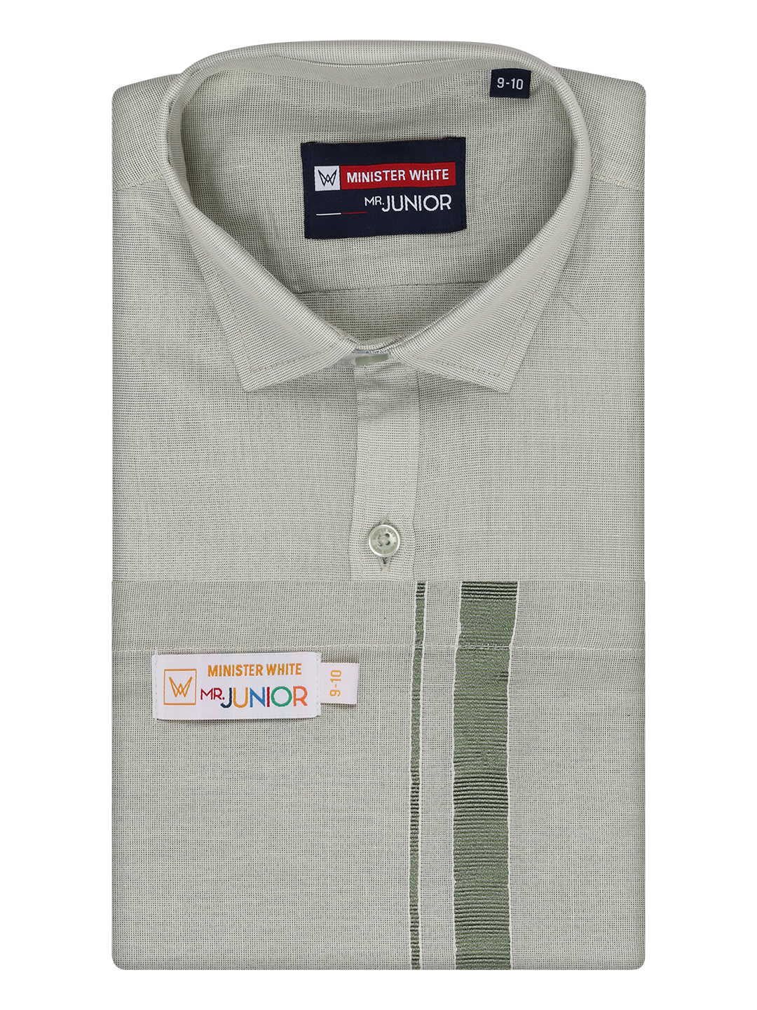 Boys Tissue Olive Green Colour Shirt with Dhoti Combo Ambitious Boy