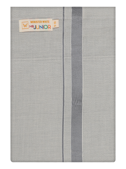 Boys Tissue Grey Colour Dhoti by Minister White