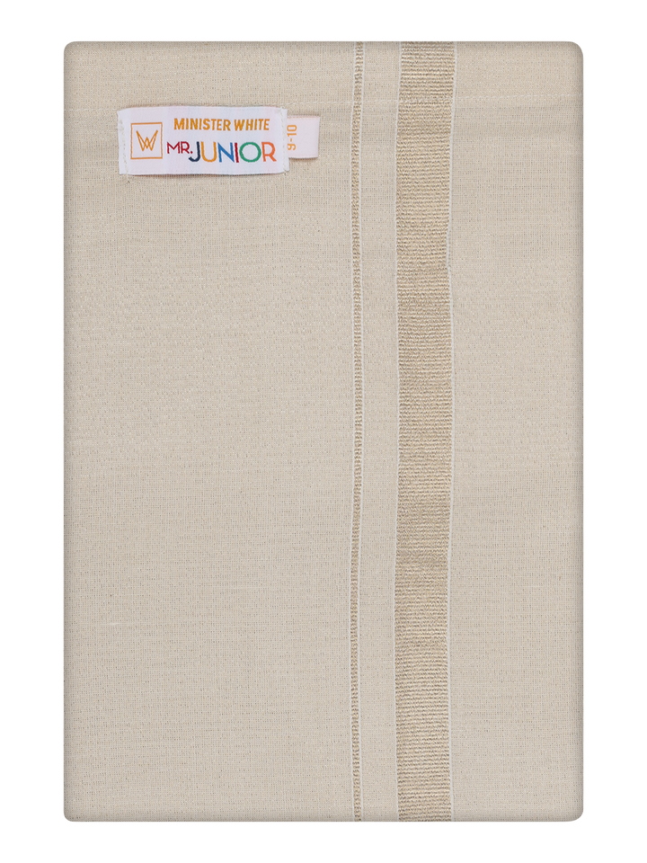 Boys Tissue Beige Colour Dhoti by Minister White