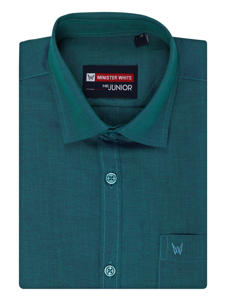 Kids Cotton Green Shirt 
