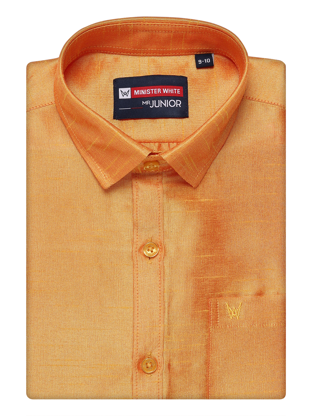 Boys Orange Colour Half Sleeves Shirt Intense Boy