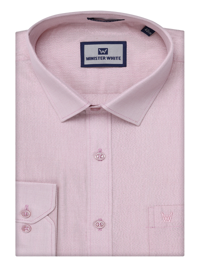 Mens Tissue Rose Color Shirt by Minister White