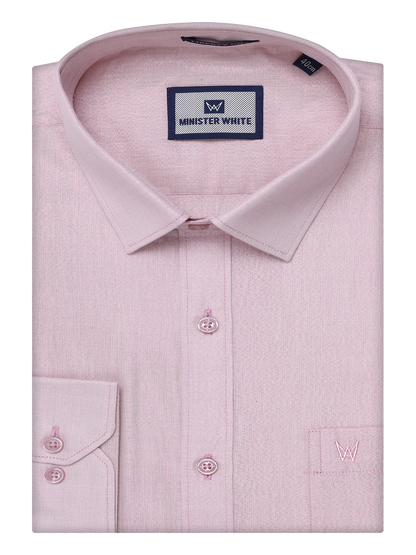 Mens Tissue Rose Color Shirt by Minister White