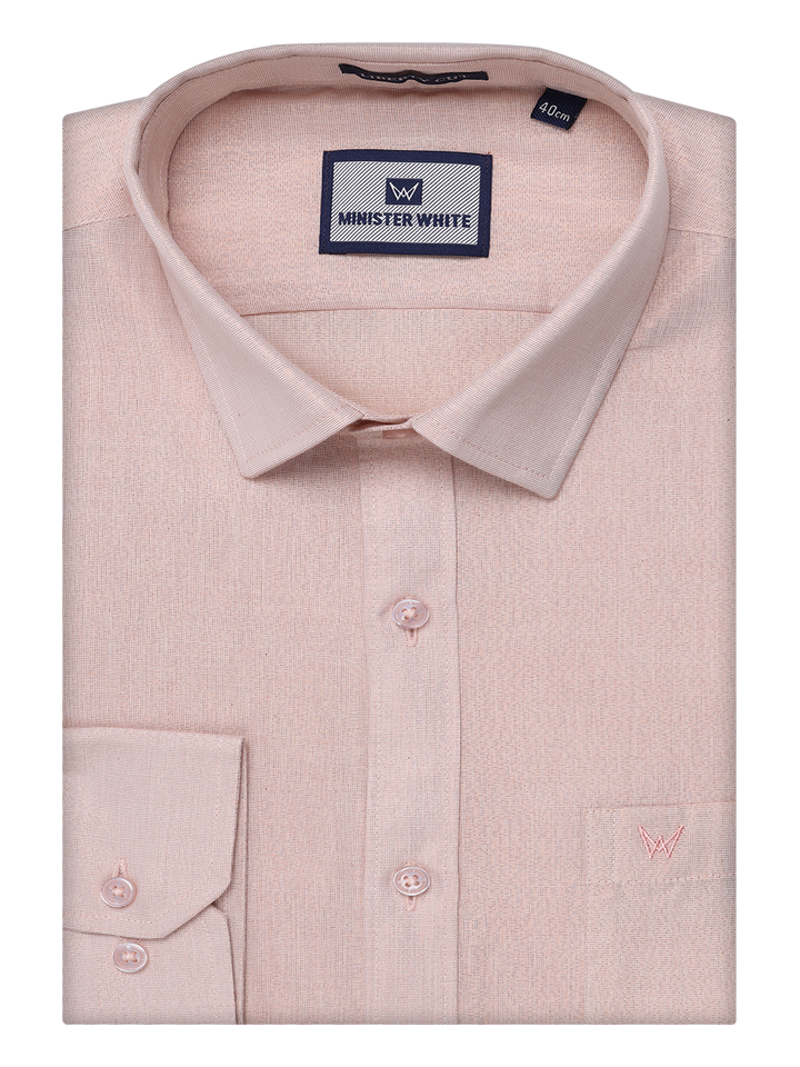 Mens Tissue Copper Color Shirt by Minister White