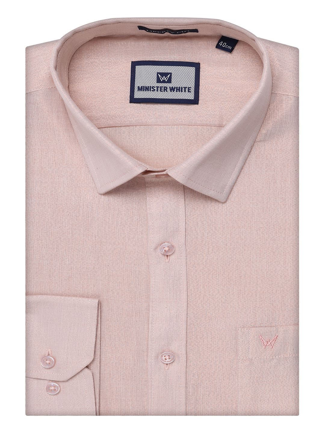 Mens Tissue Copper Color Shirt by Minister White